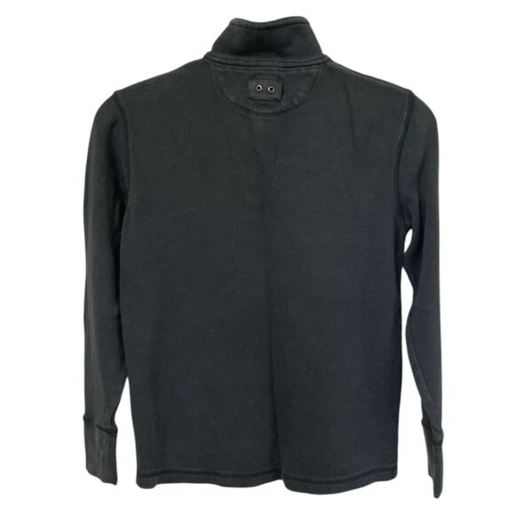 Converse One Star VTG Men Small Black 1/4 Zip Long Sleeve 100% Cotton Sweatshirt - Picture 2 of 9